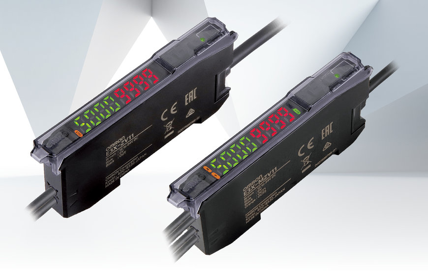 OMRON presenta la unidad de amplificador de fibra E3X-ZV para una detección estable de presencia y ausencia